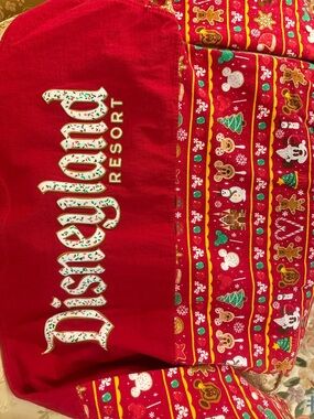 Disney Red Holiday 'Disneyland Resort' Long Sleeve Tee